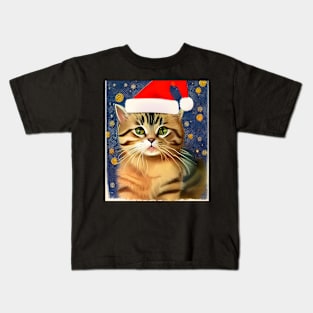 Meowy Christmas Kids T-Shirt